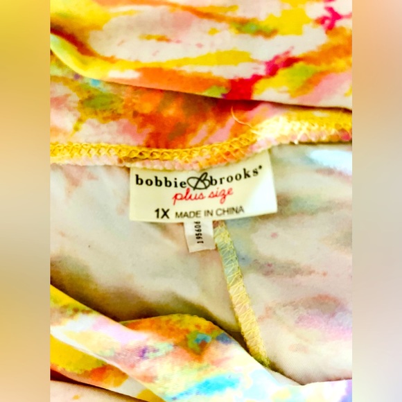 Bobbie Brooks 1X Soft Tie Dye Designed Pants - Picture 2 of 2